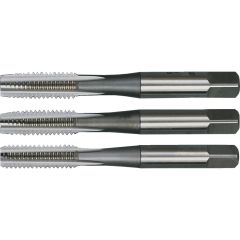Sherwood - Hand Tap Set , 1in. x 11, BSPF, High Speed Steel, Bright, Set of 3 - SHR0852080D