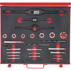 Sherwood - Tap, Die & Drill Set, 3/16-3/4in. BSF, BSF, Set of 28 - SHR0869991K