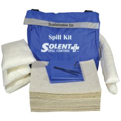 Solent Spill Control - Oil Spill Kit, 50L Absorbent Capacity Per Kit, 58 x 71 x 15cm, Bag - SOL7422650A