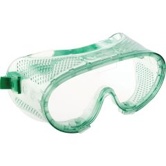 Sitesafe - Safety Goggles, Sitesafe 1B Z87, Clear Lens, Green Frame, Direct Ventilation, Impact-Resistant - SSF9600500K