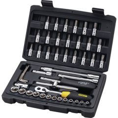 Stanley - 46pcs 1/4" SQ. DR. Socket & Bit Set - STMT72794-8-12
