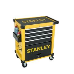 Stanley - 4 Draw Metal Trolley with Cabinet - STST74305-8