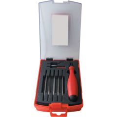 SwissBurr - E, Hand Deburring Set,Diamond Coating Filing & Deburring, Set Of 8 - SWT1091350Z