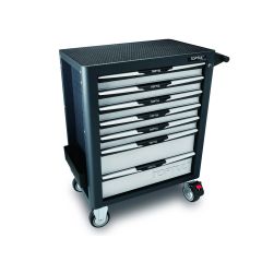 Toptul - 7 Drawer Mobile Tool Trolley Pro-Plus Series Gray Matte Finish - TCAL0703