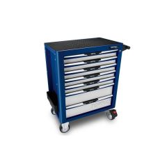 Toptul -  7 Drawer Mobile Tool Trolley  Pro-Plus Series Blue Matte Finish - TCAL0704