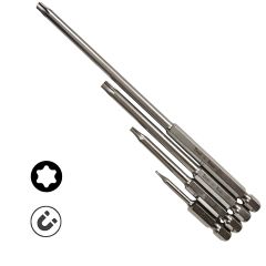 Toolstar - Premium Torx Bits, Single End Without Hole (Pack of 10pcs)