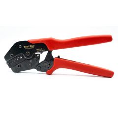 Toolstar - Ratchet Crimping Tool for Insulated & Non-Insulated Ferrules 0.5 – 6 mm² - TS-4362E3