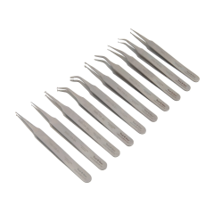 Toolstar - 10pcs SMD Tweezer Set