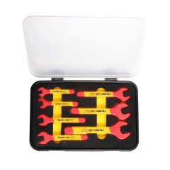 Tolsen - 1000V VDE Insulated Open End Wrench Set of 7pcs -  V81307