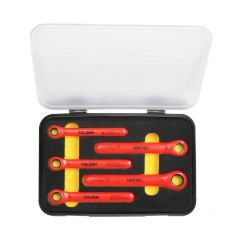 Tolsen - 1000V VDE Insulated Ring Gear Wrench Set of 5pcs - V82005