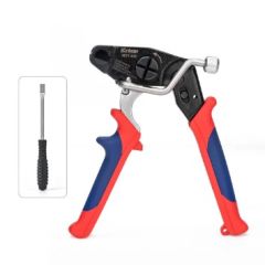 IWISS - WCT-319 Stainless Steel Cable Tie Gun for Fastening & Cutting up to 19mm SS Zip Ties, c/w Cable Tie Removal Tool