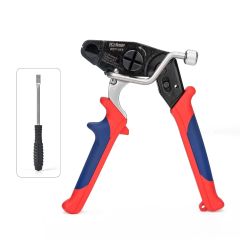 IWISS - WCT-319 Stainless Steel Cable Tie Gun for Fastening & Cutting up to 19mm SS Zip Ties, c/w Cable Tie Removal Tool