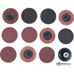 York - Aluminium Oxide Non-Woven Disc, 75mm Diameter, Multi-Grade, Pack of 13 - YRK2059600K