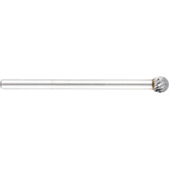 York - Carbide Burr, Uncoated, Cut 6 - Double Cut, 5mm, Ball - YRK2106126K