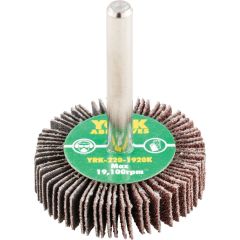 York - Flap Wheel, 40 x 10mm, P80, Aluminium Oxide, 6mm Shank - YRK2201920K