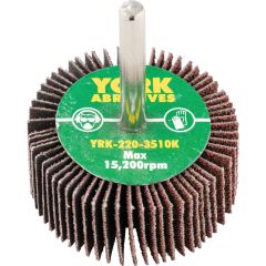 York - Flap Wheel, 50 x 20mm, P60, Aluminium Oxide, 6mm Shank - YRK2203510K