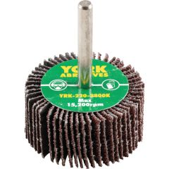 York - Flap Wheel, 50 x 25mm, P40, Aluminium Oxide, 6mm Shank - YRK2203800K
