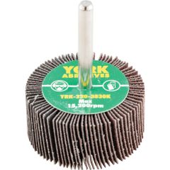 York - Flap Wheel, 50 x 25mm, P120, Aluminium Oxide, 6mm Shank - YRK2203830K