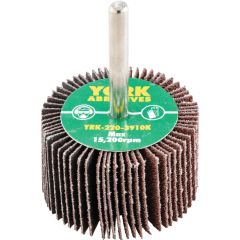 York - Flap Wheel, 50 x 30mm, P60, Aluminium Oxide, 6mm Shank - YRK2203910K