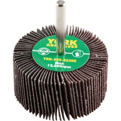 York - Flap Wheel, 60 x 30mm, P80, Aluminium Oxide, 6mm Shank - YRK2204520K