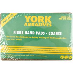 York - Non-Woven Hand Pad, 155 x 225mm, Aluminium Oxide, Coarse - YRK2452020K