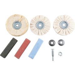 York - L002100005, Polishing Kit, 100mm, For Ferrous Metals, 7 Piece - YRK2809400K