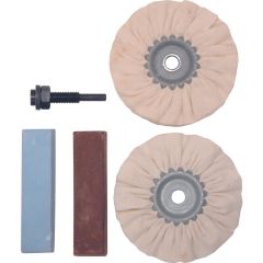 York - L002100010, Polishing Kit, 100mm, For Non Ferrous Metals, 5 Piece - YRK2809420K