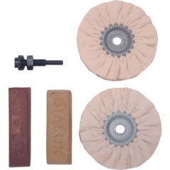 York - L002100020, Polishing Kit, 100mm, For Plastics, 5 Piece - YRK2809440K