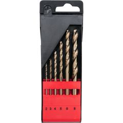 Yato CO-HSS TWIST DRILL BIT SET 6 PCS 2-8MM - YT-41602